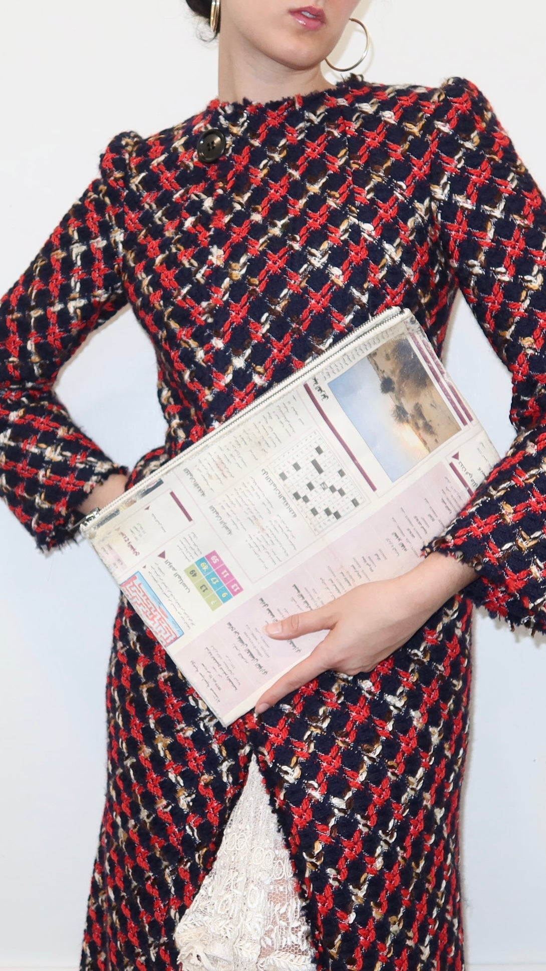 Newspaper Clutch