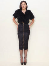 Load image into Gallery viewer, Sonia Rykiel 70s Marabou Top
